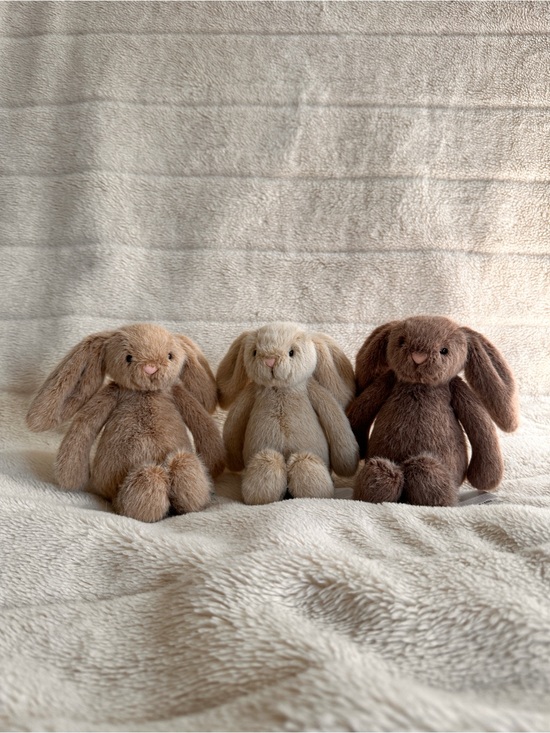 Jellycat Other - Jellycat Flufflet Bunny Trio - Wheat, Oat, Fawn BNWT